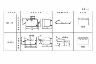 jgl 13 ii过流继电器技术参数及开孔尺寸 上海上继科技